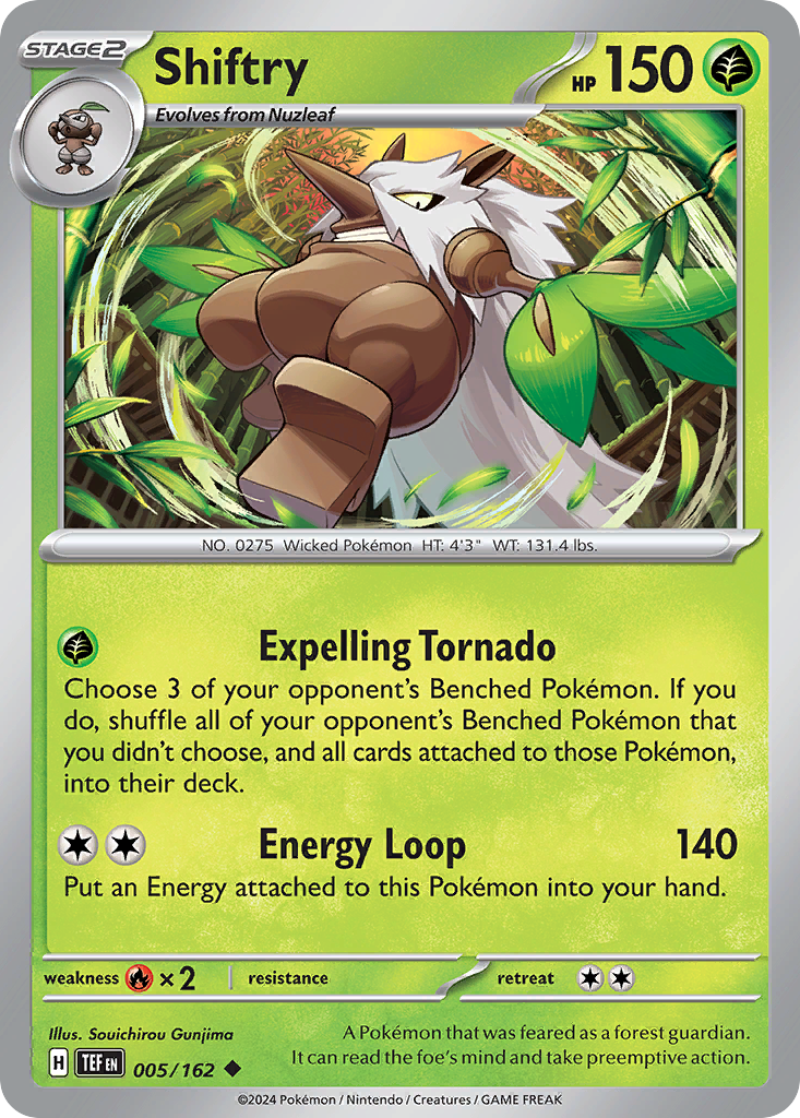 Shiftry 5/162 Uncommon | Temporal Forces | Pokemon Card