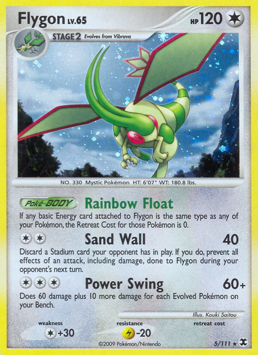 Flygon 5/111 Rare Holo | Rising Rivals | Pokemon Card