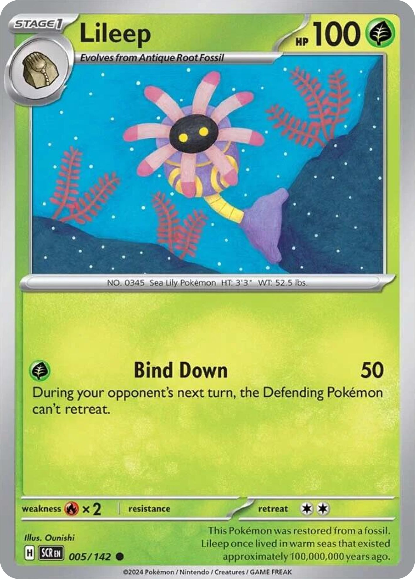 Lileep 5/142 Common | Stellar Crown | Pokemon Card