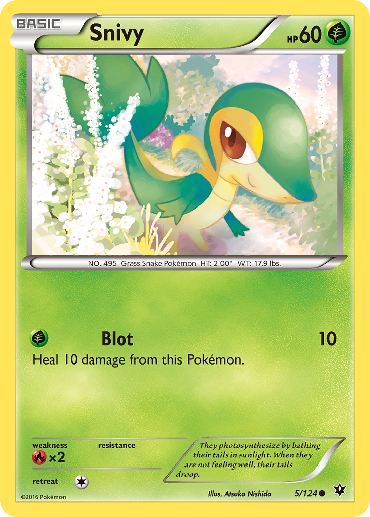 Snivy 5/124 Common | Fates Collide | Pokemon Card