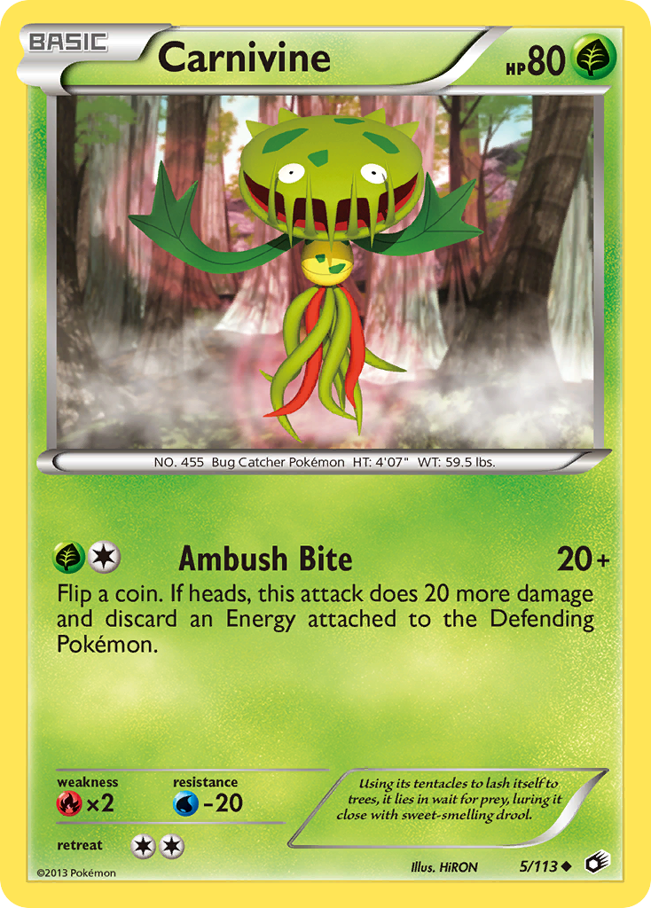 Carnivine 5/113 Uncommon | Legendary Treasures | Pokemon Card