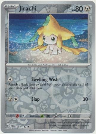 Jirachi 98/142 Reverse Holo | Stellar Crown | Pokemon Card