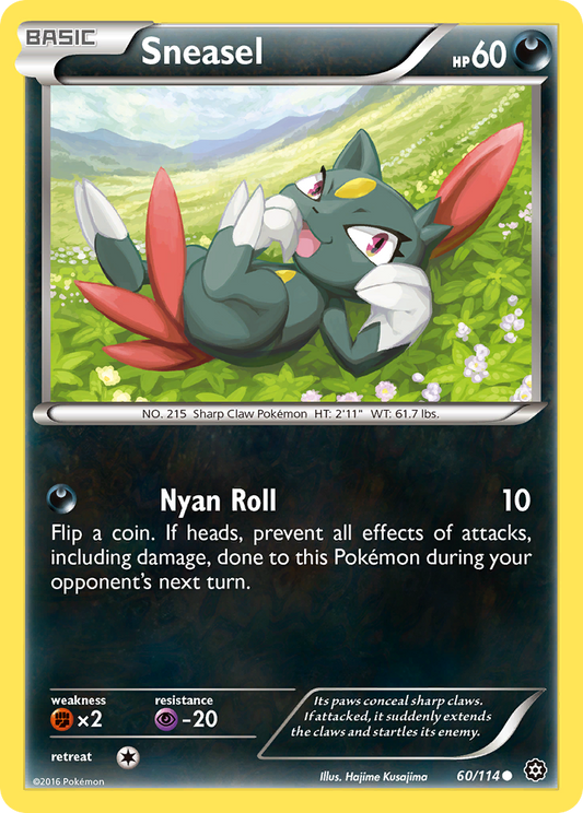 Sneasel 60/114 Common | Steam Siege | Pokemon Card