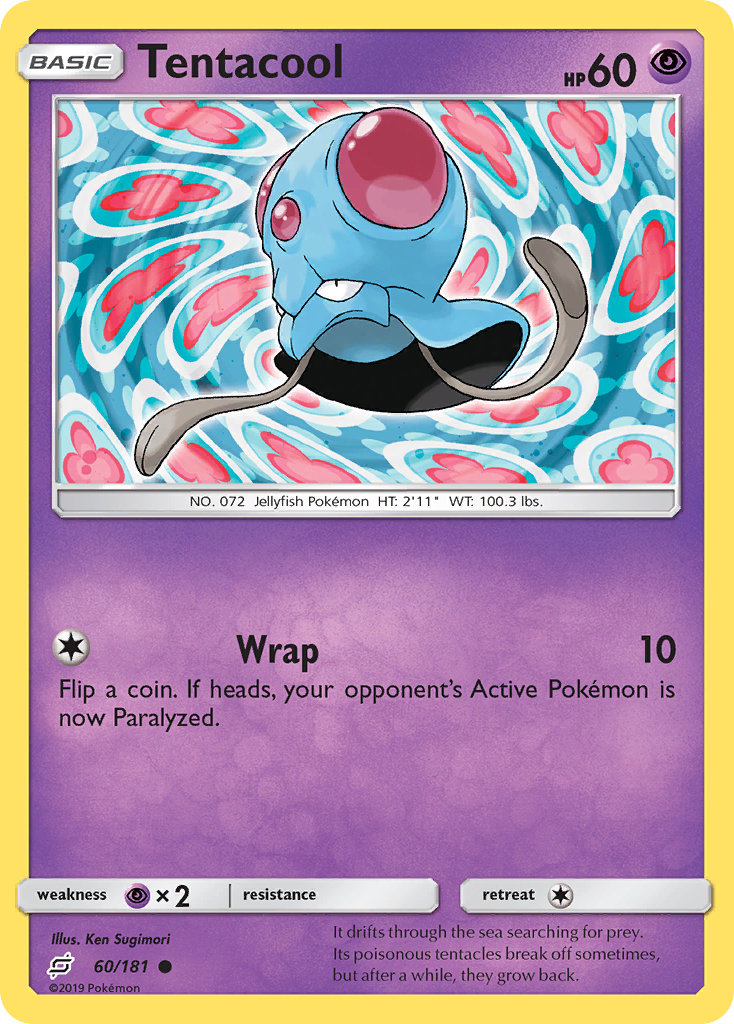 Tentacool 60/181 Common | Team Up | Pokemon Card