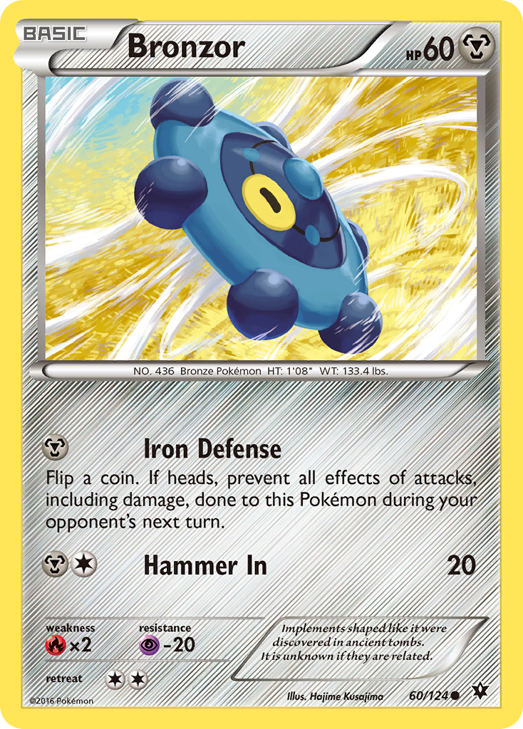 Bronzor 60/124 Common | Fates Collide | Pokemon Card