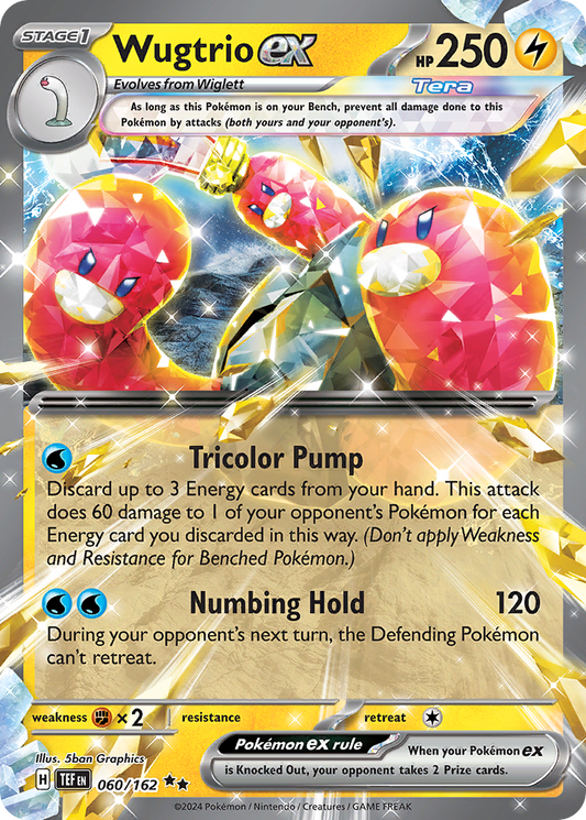 Wugtrio ex 60/162 Double Rare | Temporal Forces | Pokemon Card