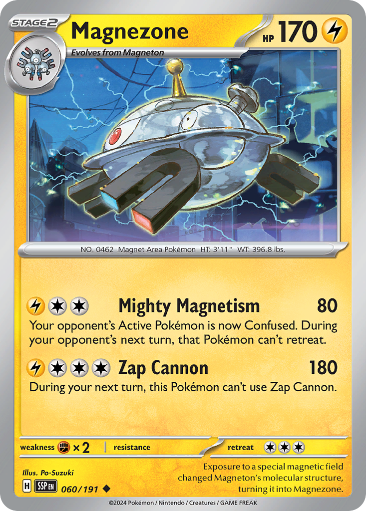 Magnezone 60/191 Uncommon | Surging Sparks | Pokemon Card