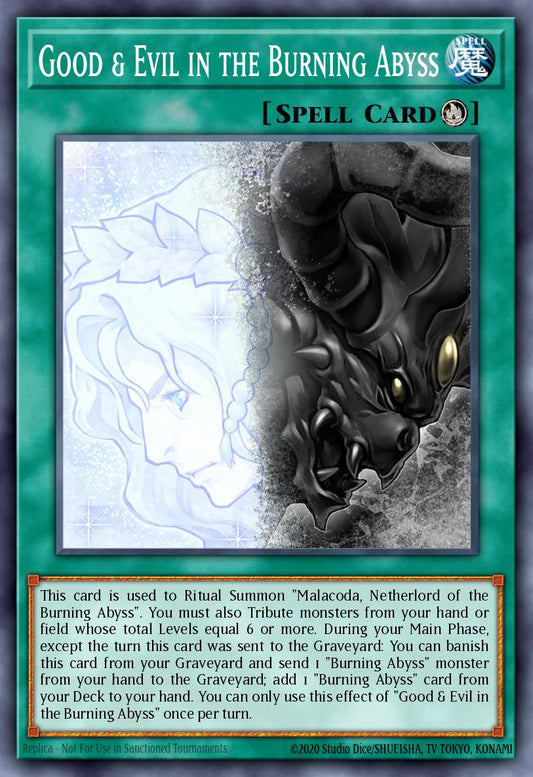 Good & Evil in the Burning Abyss - SECE-EN086 Super Rare | Yu-Gi-Oh! Card