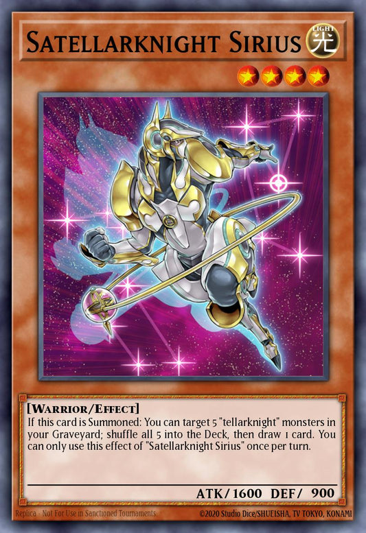 Satellarknight Sirius - NECH-EN027 Rare | Yu-Gi-Oh! Card