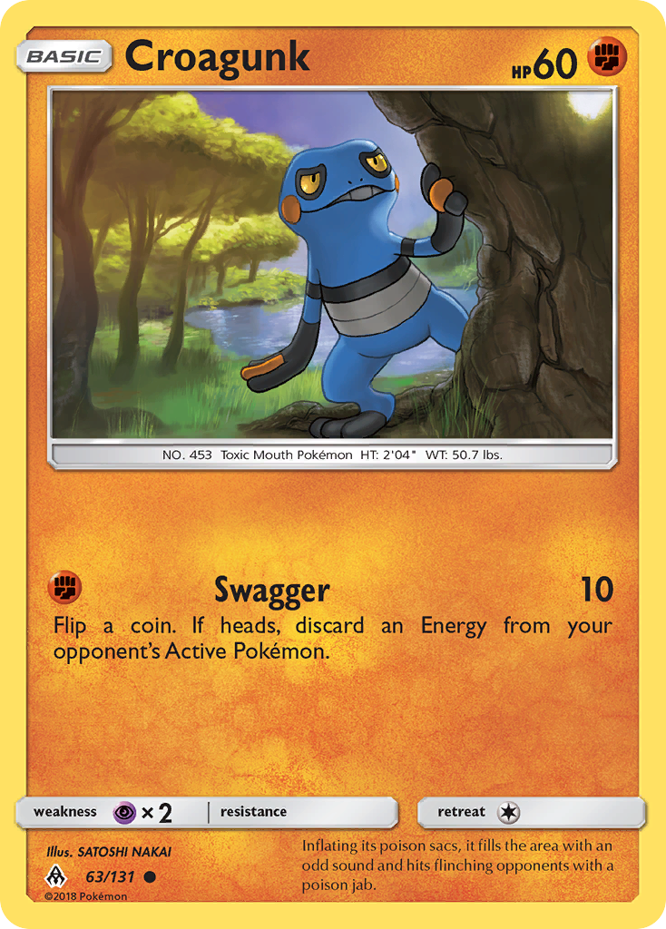 Croagunk 63/131 Common | Forbidden Light | Pokemon Card