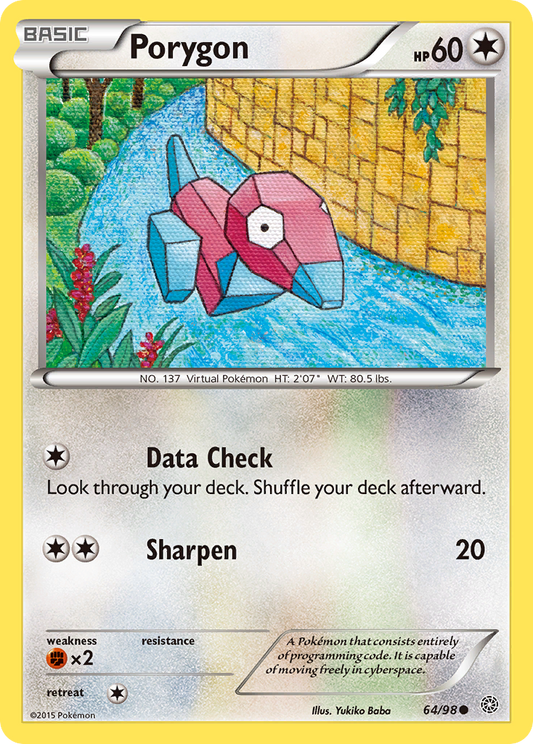 Porygon 64/98 Common | Ancient Origins | Pokemon Card