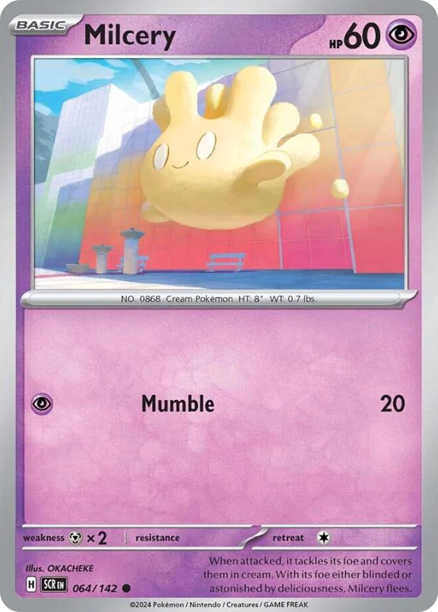 Milcery 64/142 Common | Stellar Crown | Pokemon Card