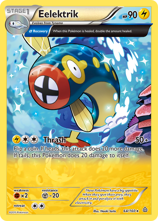 Eelektrik 64/160 Rare | Primal Clash | Pokemon Card