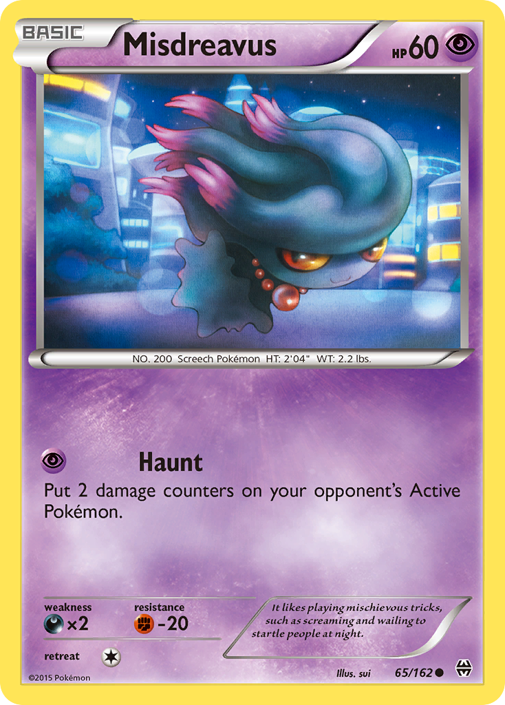 Misdreavus 65/162 Common | BREAKthrough | Pokémon Card