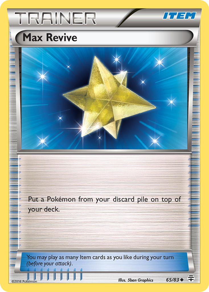 Max Revive 65/83 Uncommon | Generations | Pokemon Card