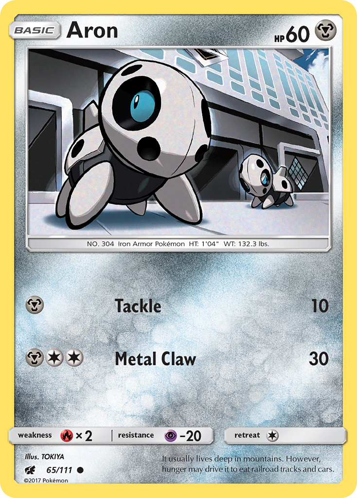 Aron 65/111 Common | Crimson Invasion | Pokemon Card