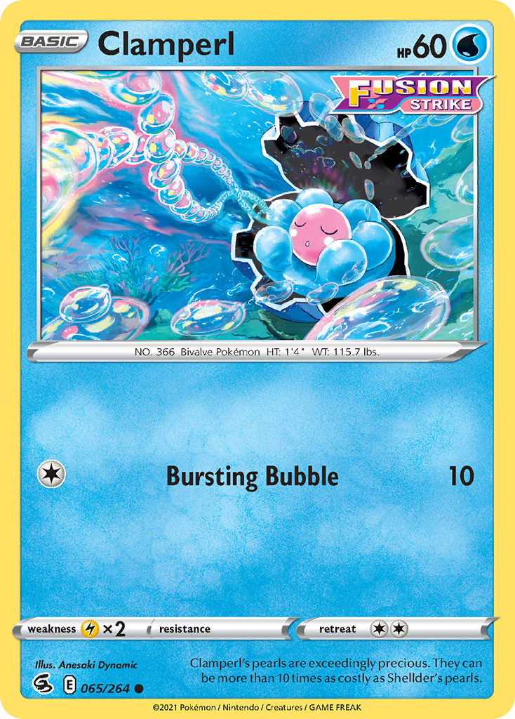 Clamperl 65/264 Common | Fusion Strike | Pokemon Card