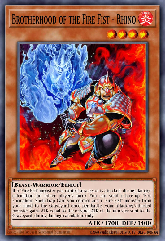 Brotherhood of the Fire Fist  Rhino - LTGY-EN028 Rare | Yu-Gi-Oh! Card