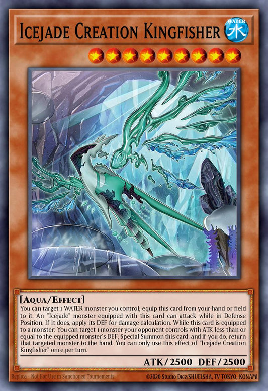 Icejade Creation Kingfisher - BACH-EN008 Super Rare | Yu-Gi-Oh! Card