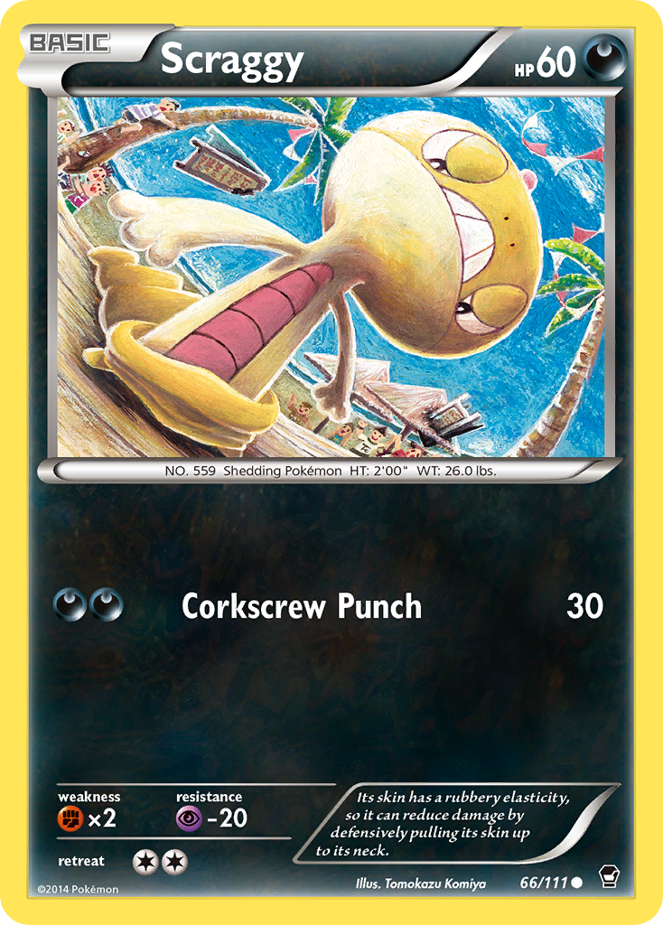 Scraggy 66/111 Common | Furious Fists | Pokemon Card