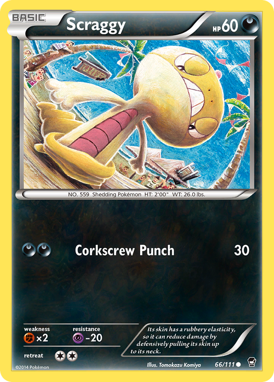 Scraggy 66/111 Common | Furious Fists | Pokemon Card