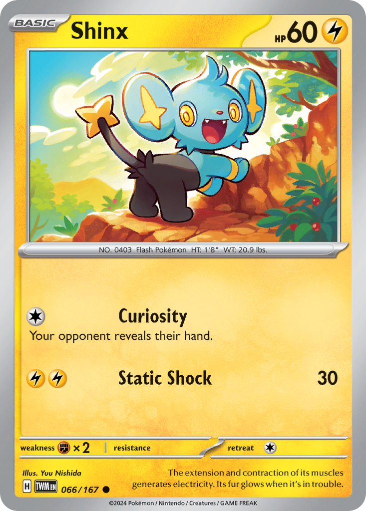 Shinx 66/167 Common | Twilight Masquerade | Pokemon Card