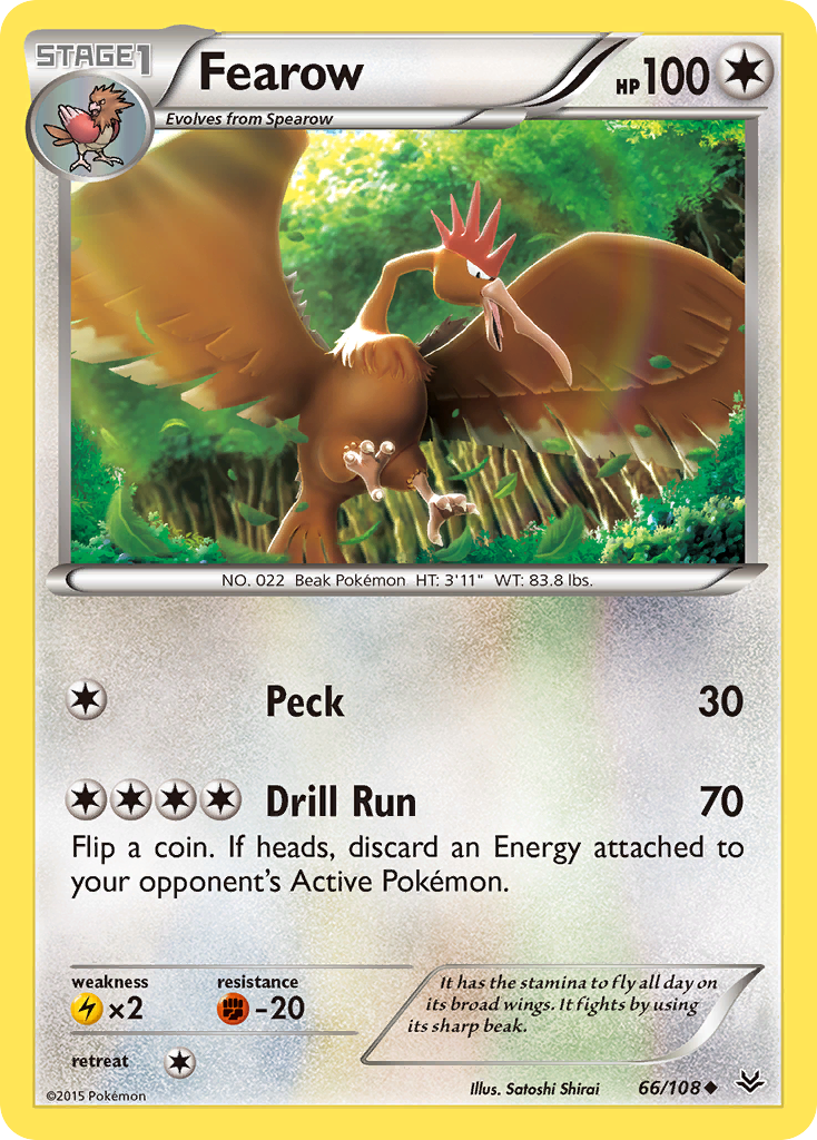 Fearow 66/108 Uncommon | Roaring Skies | Pokemon Card