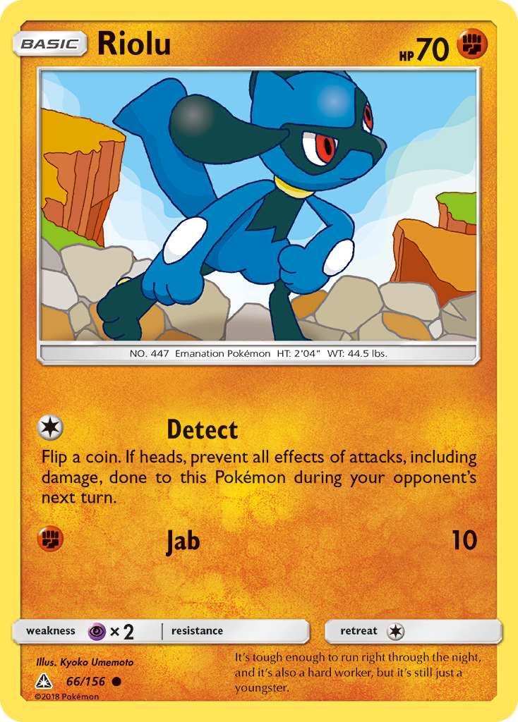 Riolu 66/156 Common | Ultra Prism | Pokemon Card