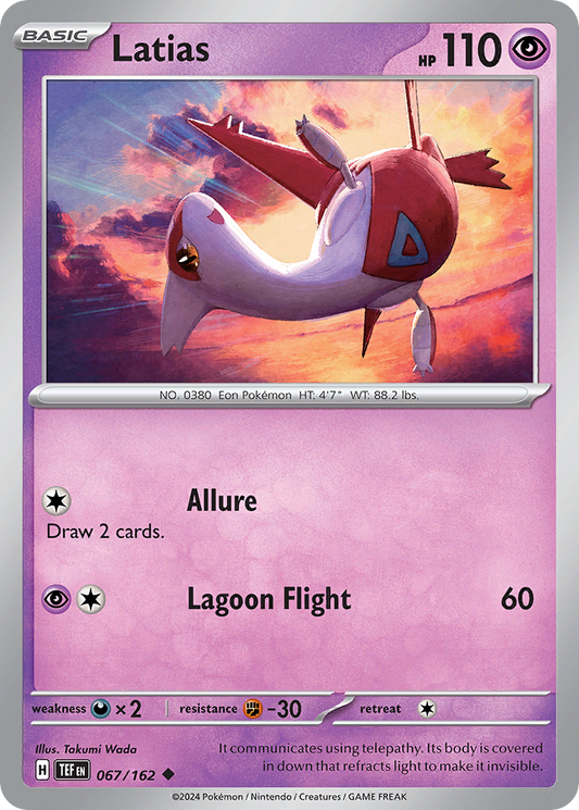 Latias 67/162 Uncommon | Temporal Forces | Pokemon Card