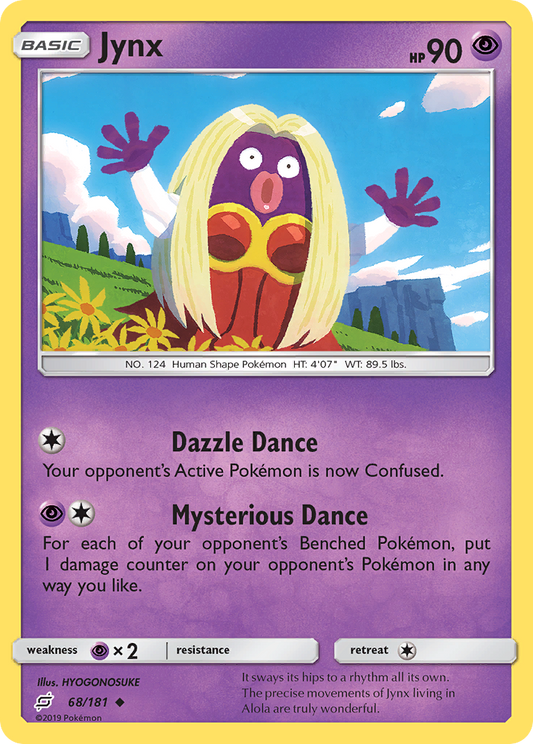 Jynx 68/181 Uncommon | Team Up | Pokemon Card