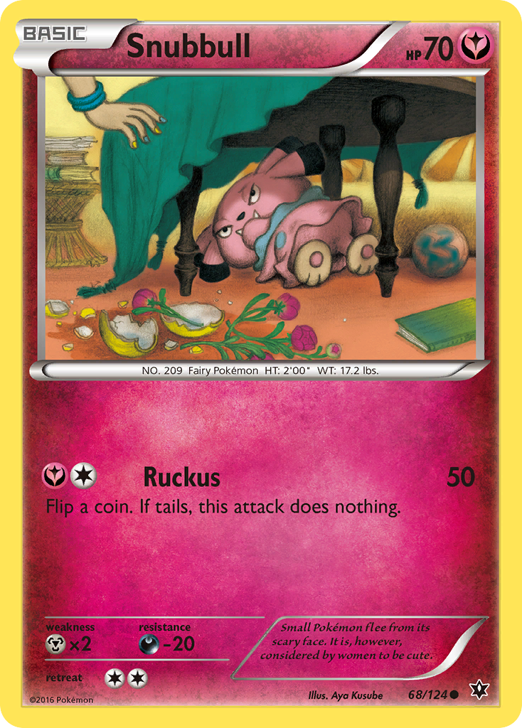 Snubbull 68/124 Common | Fates Collide | Pokemon Card