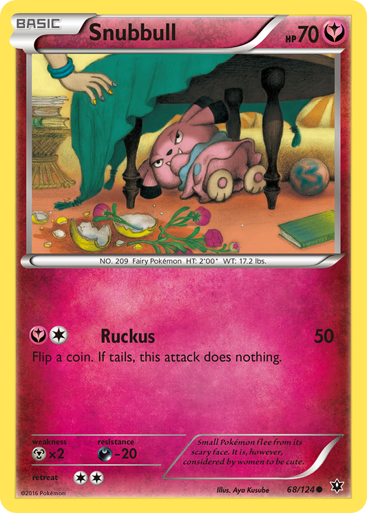 Snubbull 68/124 Common | Fates Collide | Pokemon Card