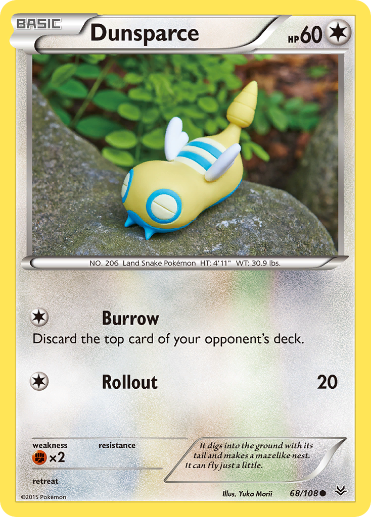 Dunsparce 68/108 Common | Roaring Skies | Pokemon Card