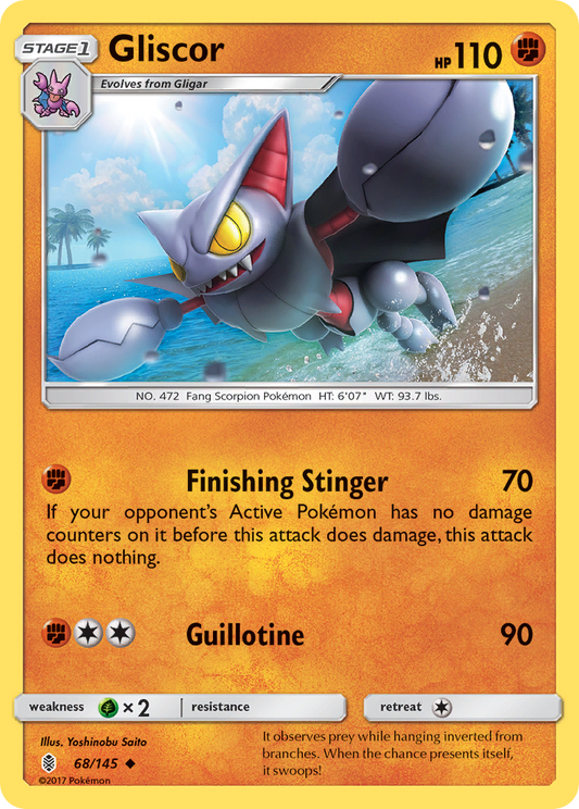 Gliscor 68/145 Uncommon | Guardians Rising | Pokemon Card