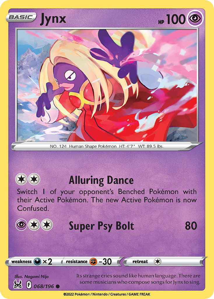 Jynx 68/195 Common | Lost Origin | Pokémon Card