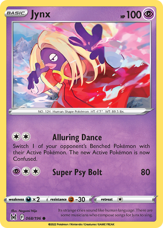 Jynx 68/195 Common | Lost Origin | Pokémon Card