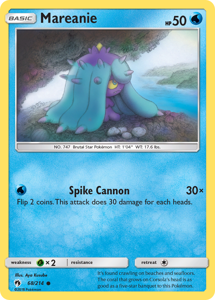 Mareanie 68/214 Common | Lost Thunder | Pokémon Card