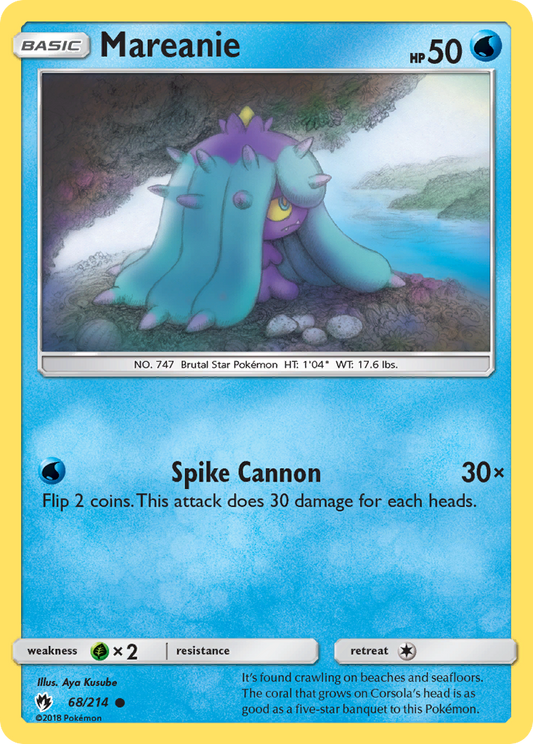 Mareanie 68/214 Common | Lost Thunder | Pokémon Card