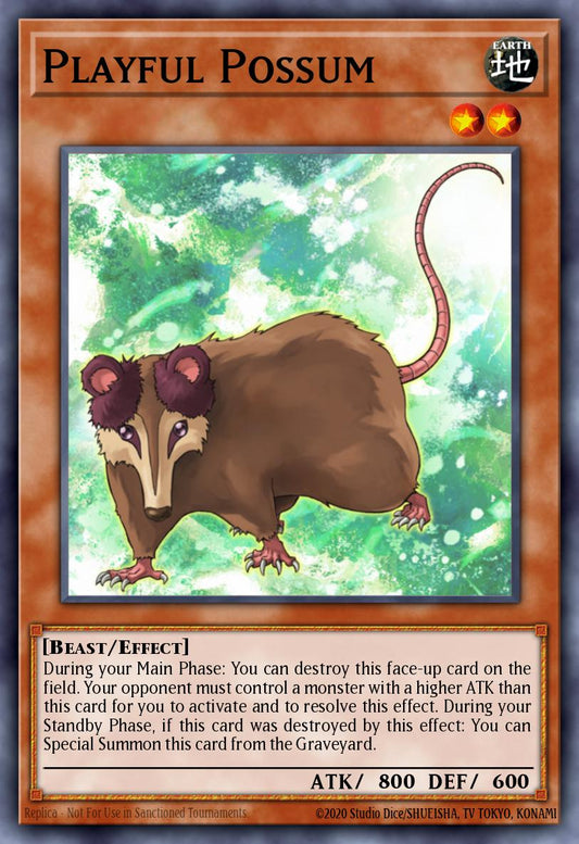 Playful Possum - DREV-EN007 Rare | Yu-Gi-Oh! Card