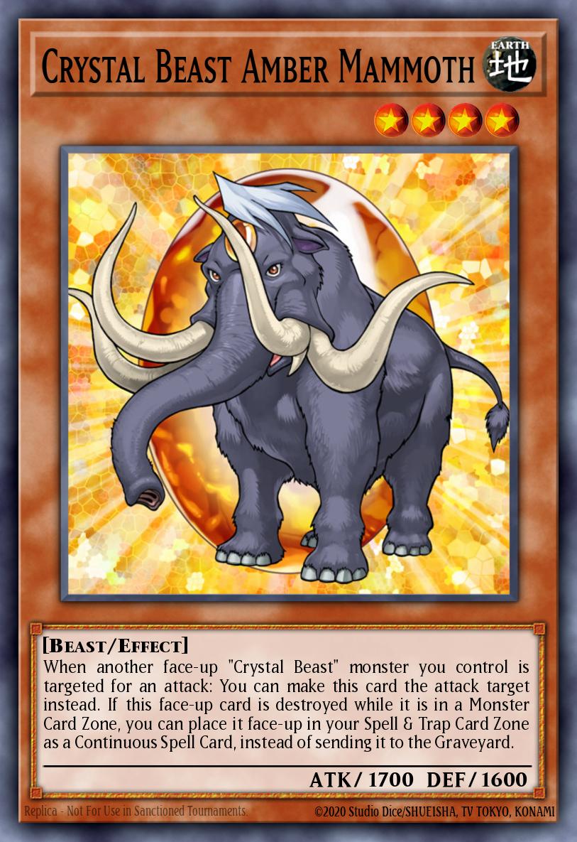 Crystal Beast Amber Mammoth - BLCR-EN051 Ultra Rare | Yu-Gi-Oh! Card