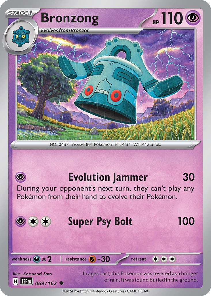 Bronzong 69/162 Uncommon | Temporal Forces | Pokemon Card