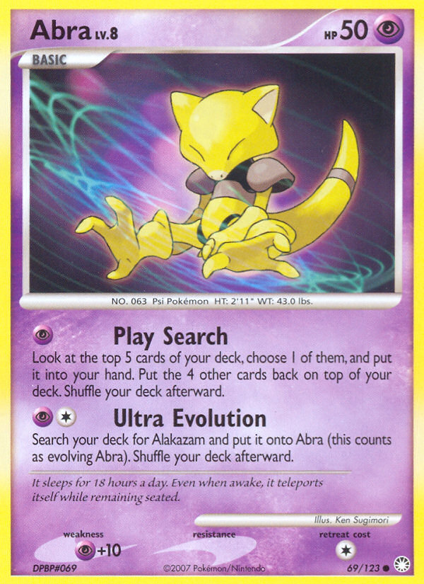 Abra 69/123 Common | Mysterious Treasures | Pokemon Card