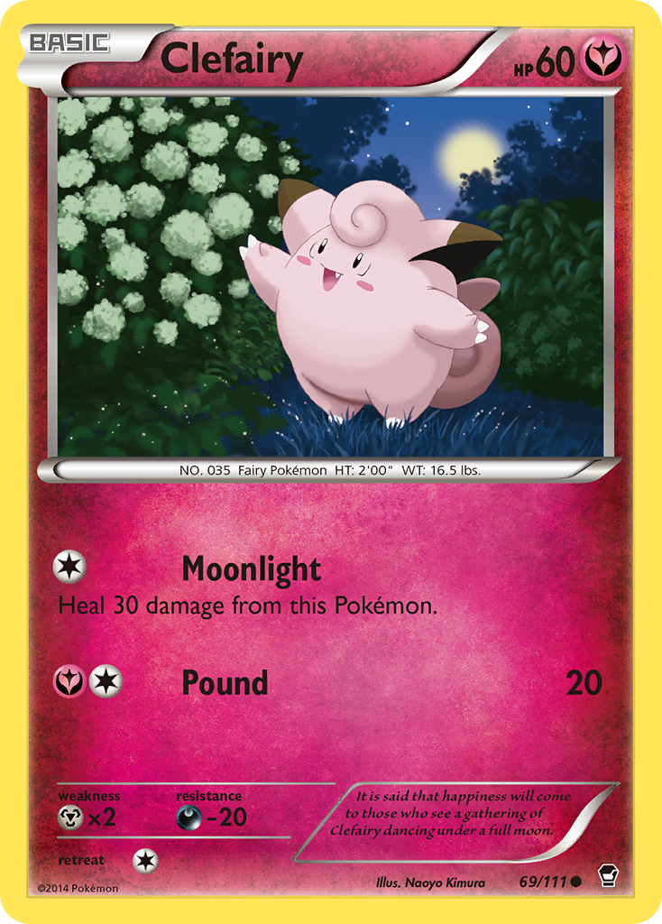 Clefairy 69/111 Common | Furious Fists | Pokemon Card