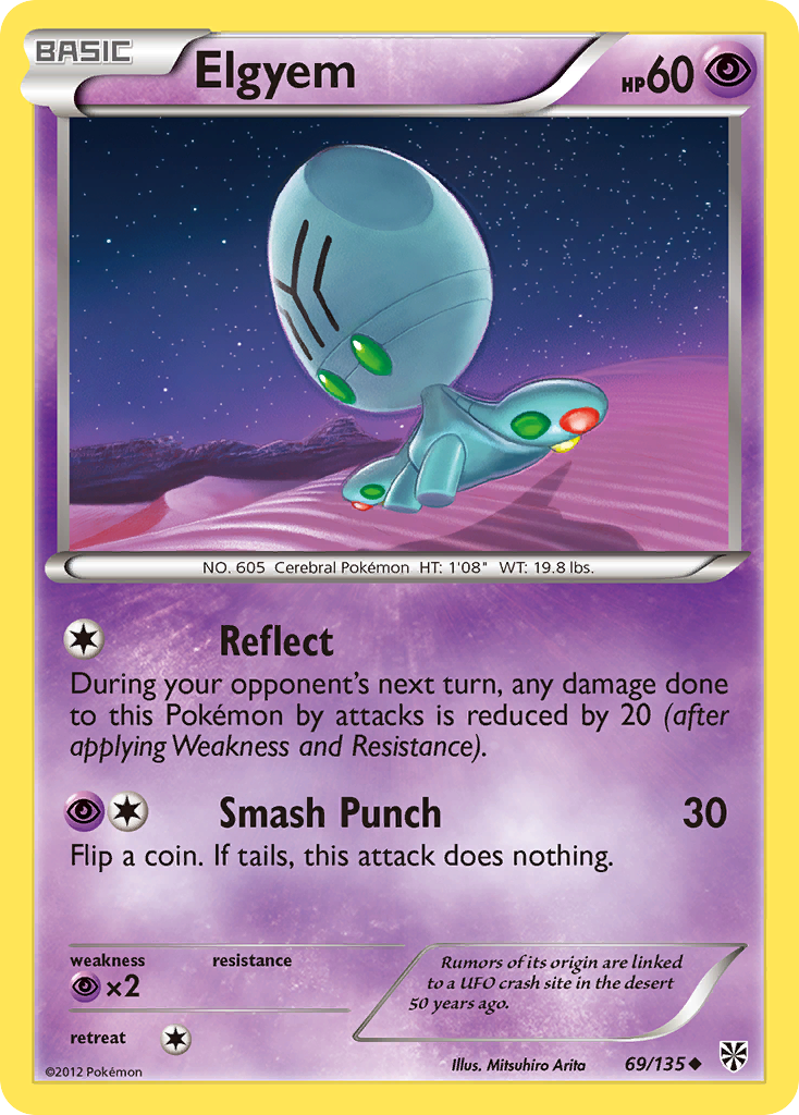 Elgyem 69/116 Uncommon | Plasma Storm | Pokémon Card