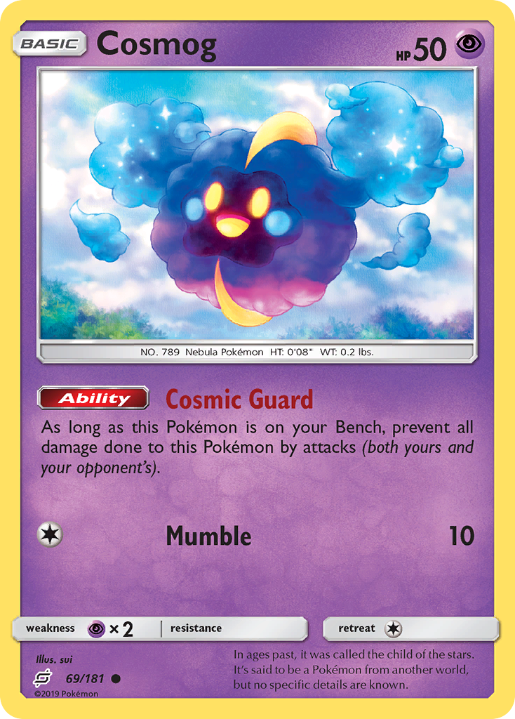 Cosmog 69/181 Common | Team Up | Pokemon Card