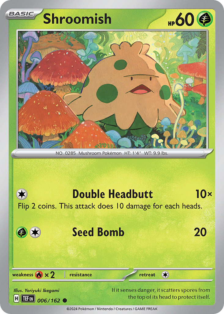 Shroomish 6/162 Common | Temporal Forces | Pokemon Card