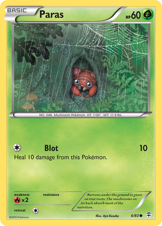 Paras 6/83 Common | Generations | Pokemon Card