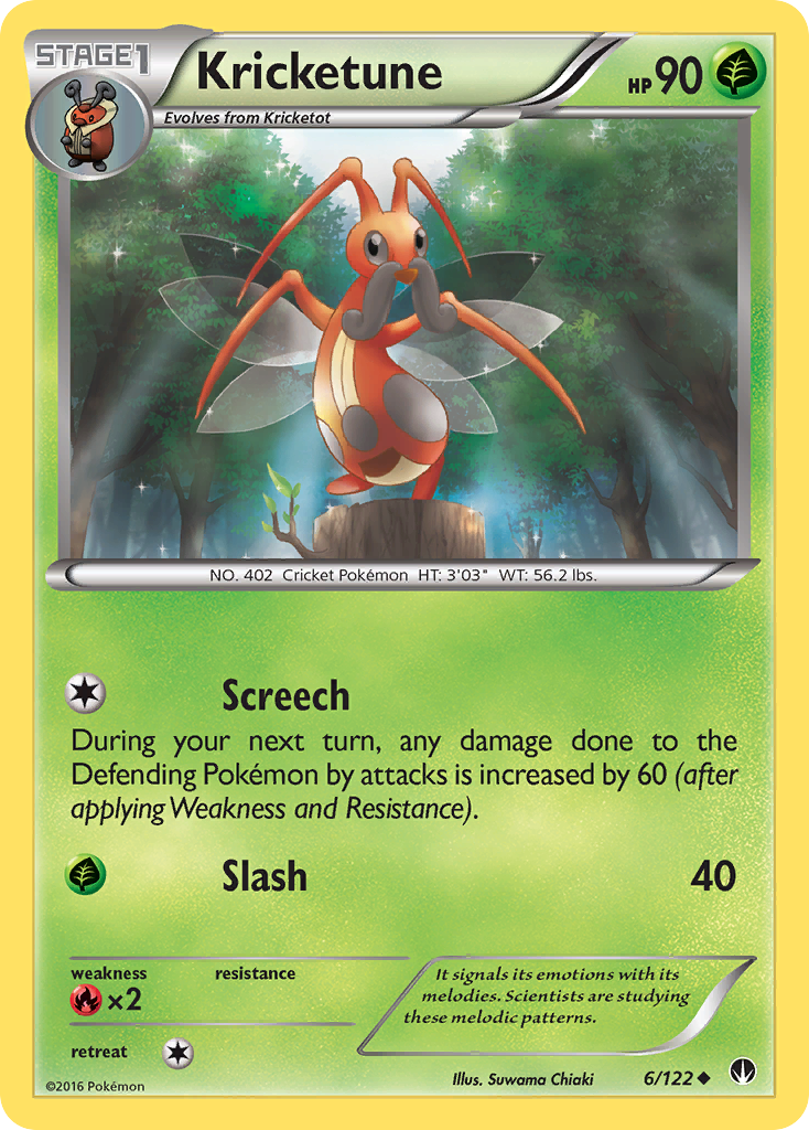 Kricketune 6/122 Uncommon | BREAKpoint | Pokemon Card