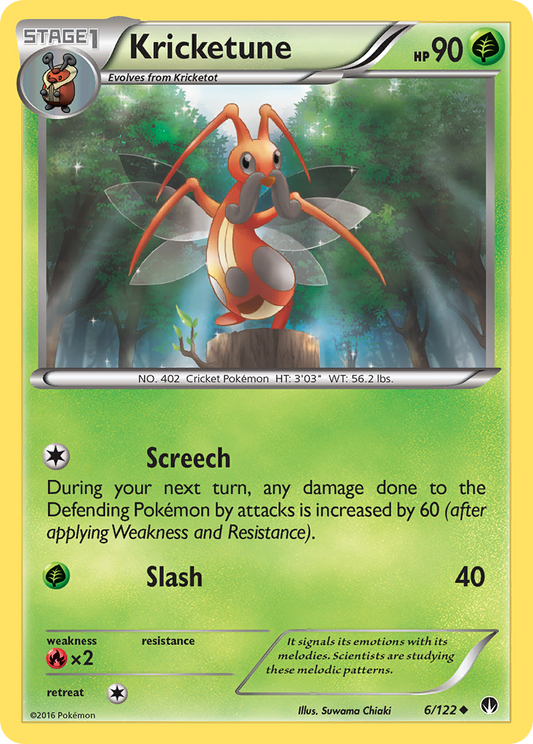 Kricketune 6/122 Uncommon | BREAKpoint | Pokemon Card