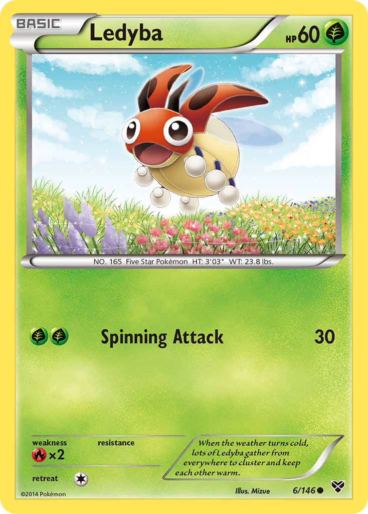 Ledyba 6/146 Common | XY | Pokemon Card